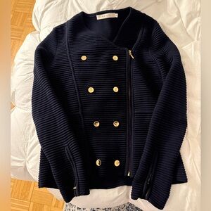 Reiss Ribbed Double-Breasted Women's Jacket